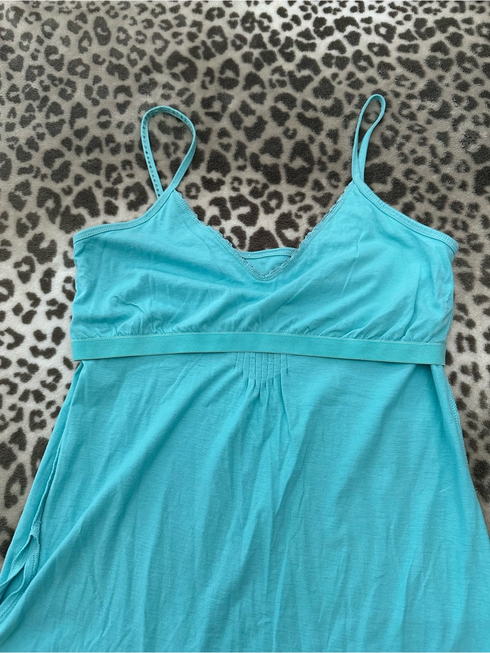 Maurices Beaded Shelf Bra V-Neck Cami Tank Top in Blue Size Medium - Picture 14 of 17